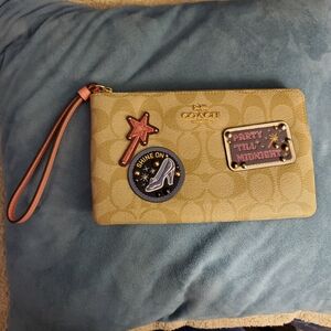 Coach X Cinderella NWT  Wristlet with Colorful Patches Sold Out!